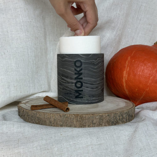 Grande bougie 300g pumpkin rechargeable
