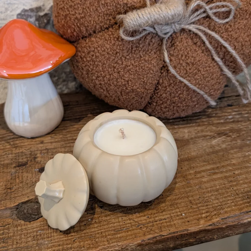 Bougie parfumée dans son pot citrouille – Image 7
