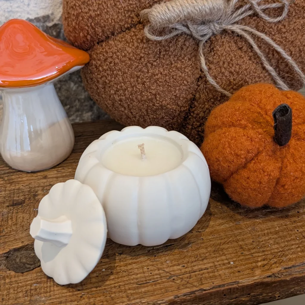 Bougie parfumée dans son pot citrouille – Image 3